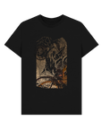 Black Printed T-shirt Front