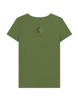 Khaki Printed T-shirt Back