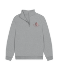 Athletic Grey Printed Sweater Front
