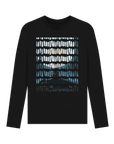 Black Printed Long Sleeve T Shirt Front