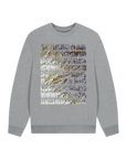 Athletic Grey Printed Sweater Front