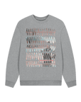 Athletic Grey Printed Sweater Front