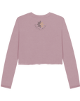 Mauve Printed Boxy Jumpers Back