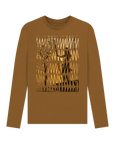 Brown Printed Long Sleeve T Shirt Front