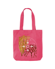 Raspberry Pink Printed Bag Front