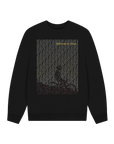 Black Printed Sweater Front