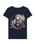 Navy Blue Printed T-shirt Back