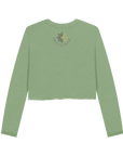 Sage Printed Boxy Jumpers Back