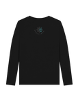 Black Printed Long Sleeve T Shirt Back