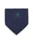 White/Nautical Navy Bib Front