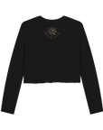 Black Printed Boxy Jumpers Back