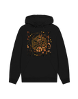 Black Printed Hoody Front