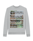 Grey Recycled Printed Sweater Front