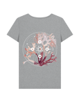 Athletic Grey Printed T-shirt Back
