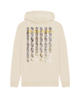 Oat Printed Hoody Front