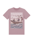 Mauve Printed Kids T-Shirt Front