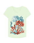 Pastel Green Printed T-shirt Front