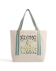 Natural/Sage Green Heat Transfer Bag Front