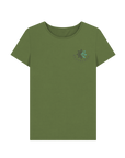 Khaki Printed T-shirt Front
