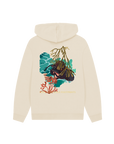 Oat Printed Hoody Back