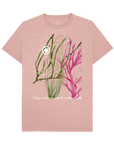 Sunset Pink Recycled Printed T-Shirt Front