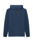 Navy Printed Hoody Back