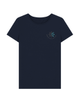 Navy Blue Printed T-shirt Front