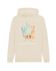 Oat Printed Hoody Front