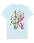 Light Blue Recycled Printed T-Shirt Front