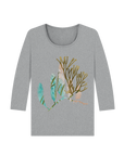 Athletic Grey Printed Long Sleeve T Shirt Front