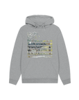 Athletic Grey Printed Hoody Front