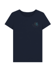 Navy Blue Printed T-shirt Front