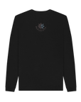 Black Recycled Printed Sweater Back