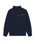 Navy Printed Sweater Front