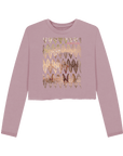 Mauve Printed Boxy Jumpers Front
