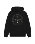 Black Printed Hoody Front