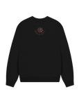 Black Printed Sweater Back