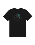 Black Printed Kids T-Shirt Back