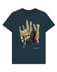 Denim Blue Printed T-shirt Front