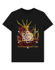 Black Printed T-shirt Front