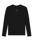 Black Printed Long Sleeve T Shirt Back