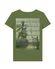 Khaki Printed T-shirt Back