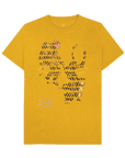 Sunflower Yellow Recycled Printed T-Shirt Front