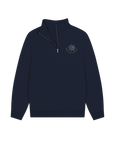Navy Printed Sweater Front