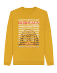 Sunflower Yellow Recycled Printed Sweater Front
