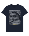 Navy Blue Printed T-shirt Front
