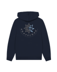 Navy Printed Hoody Back