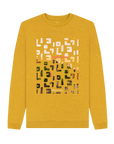 Sunflower Yellow Recycled Printed Sweater Front