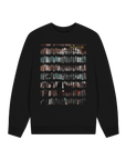 Black Printed Sweater Front