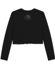 Black Printed Boxy Jumpers Back